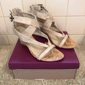 Bamboo Nude Wedges